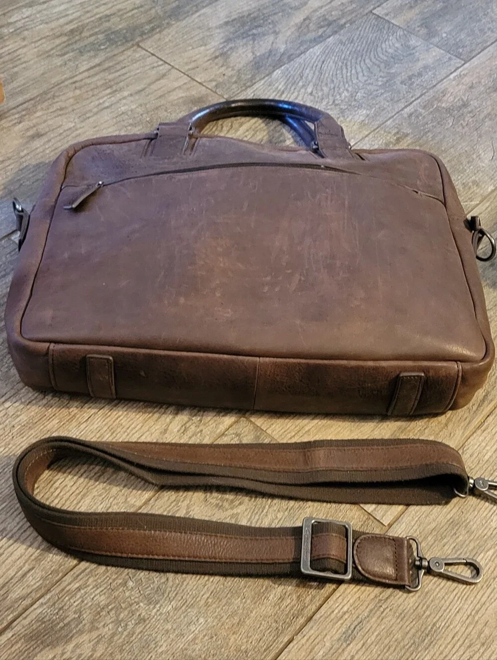 Gerard Henon France Signe Le Cuir Bag Briefcase Commuter Messenger Carry On